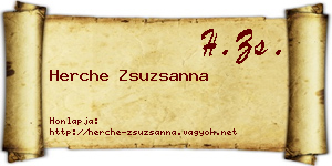 Herche Zsuzsanna névjegykártya